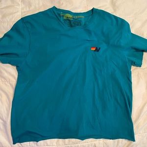 Aviator Nation Cropped Boyfriend Tee Size Medium
